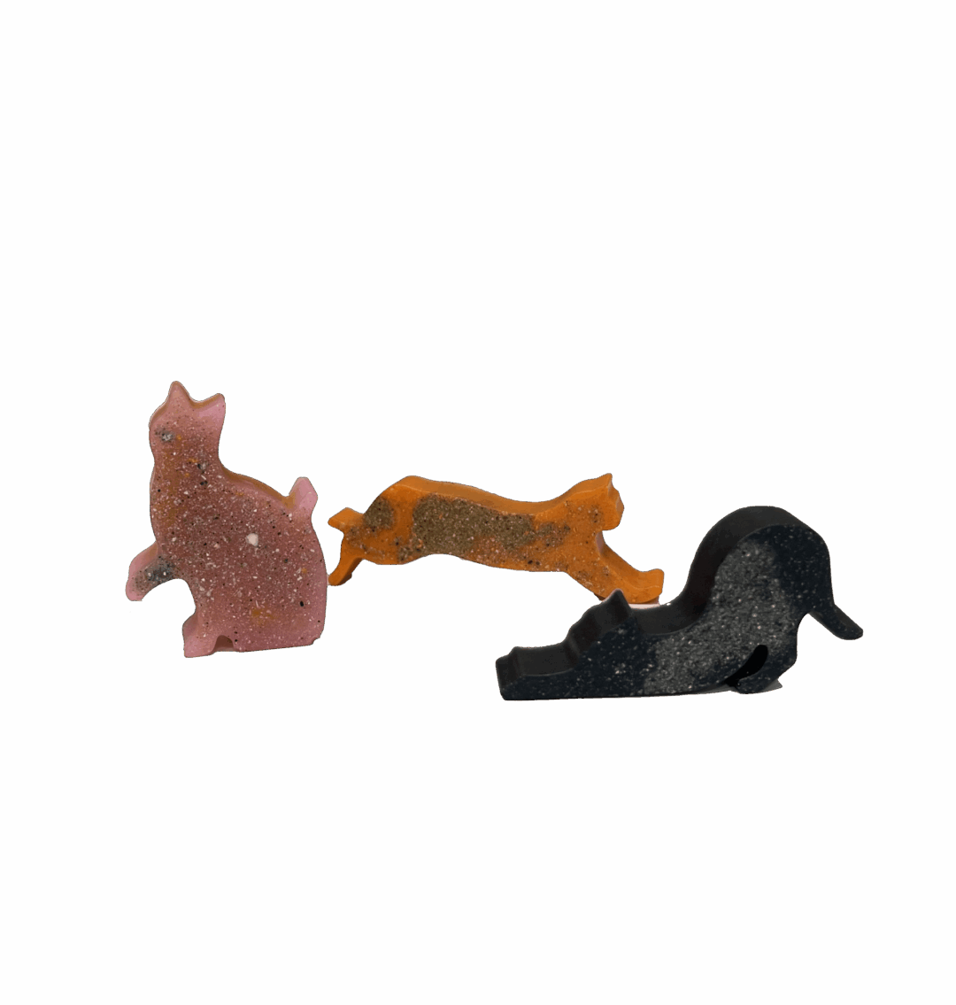Resin Cremains Cat Figurines